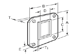 波导衬料&mdash;&mdash;模切矩形
