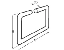 波导衬料&mdash;&mdash;带&lsquo;O&rsquo;形断面的模制矩形